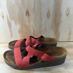 Naot Cross-Strap Platform Sandals Women’s Size 9